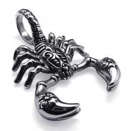 PENDANT FOR MEN'S TEEN IN 316L STEEL SCORPION + 1 NEW BALL CHAIN