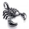 PENDENTIF POUR HOMME ADO EN ACIER 316L SCORPION + 1 CHAINE BOULE NEUF