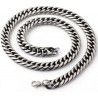 Cadena de acero inoxidable para hombre malla cubana bling bling rapero 65cm 10mm