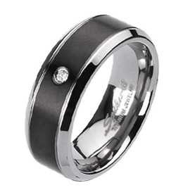 Bague alliance mariage anneau de fiançailles homme femme titane noire