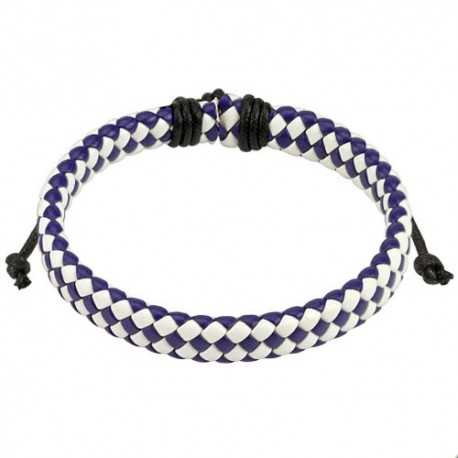 Adjustable bracelet for men in blue...