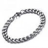 Men's stainless steel bracelet Cuban mesh bling bling rapper 23cm 10mm