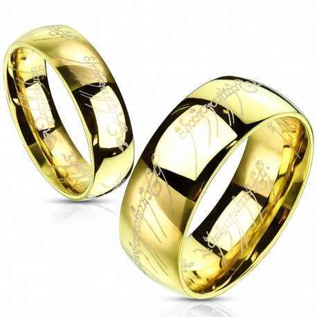 Women's men's ring in gold tungsten lord lord of the rings