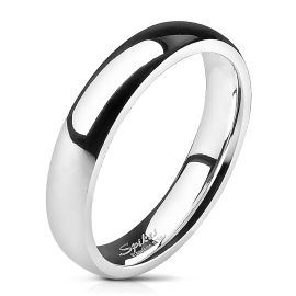 Wedding ring wedding ring for women and men, mirror polished steel, 4mm
