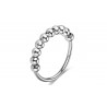 Women's fidget ring stainless steel 10 anti-stress anxiety beads
