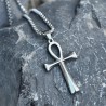 Pendentif Collier Homme Femme Croix de Vie Ankh Egyptienne Acier Inoxydable