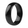 Alliance en céramique noire pour homme ou femme - Bague de Mariage 6mm