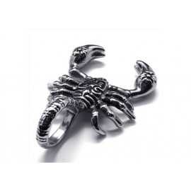 PENDANT FOR MEN'S TEEN IN 316L STEEL SCORPION + 1 NEW BALL CHAIN