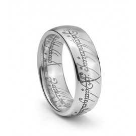 ANELLO PER UOMO DONNA CAVALIERE DI TUNGSTENO LORD IL SIGNORE DEGLI ANELLI NUOVO 130